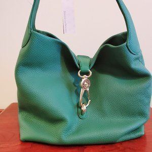 Dooney and Bourke Emerald Green Large Hobo Shoulder Bag